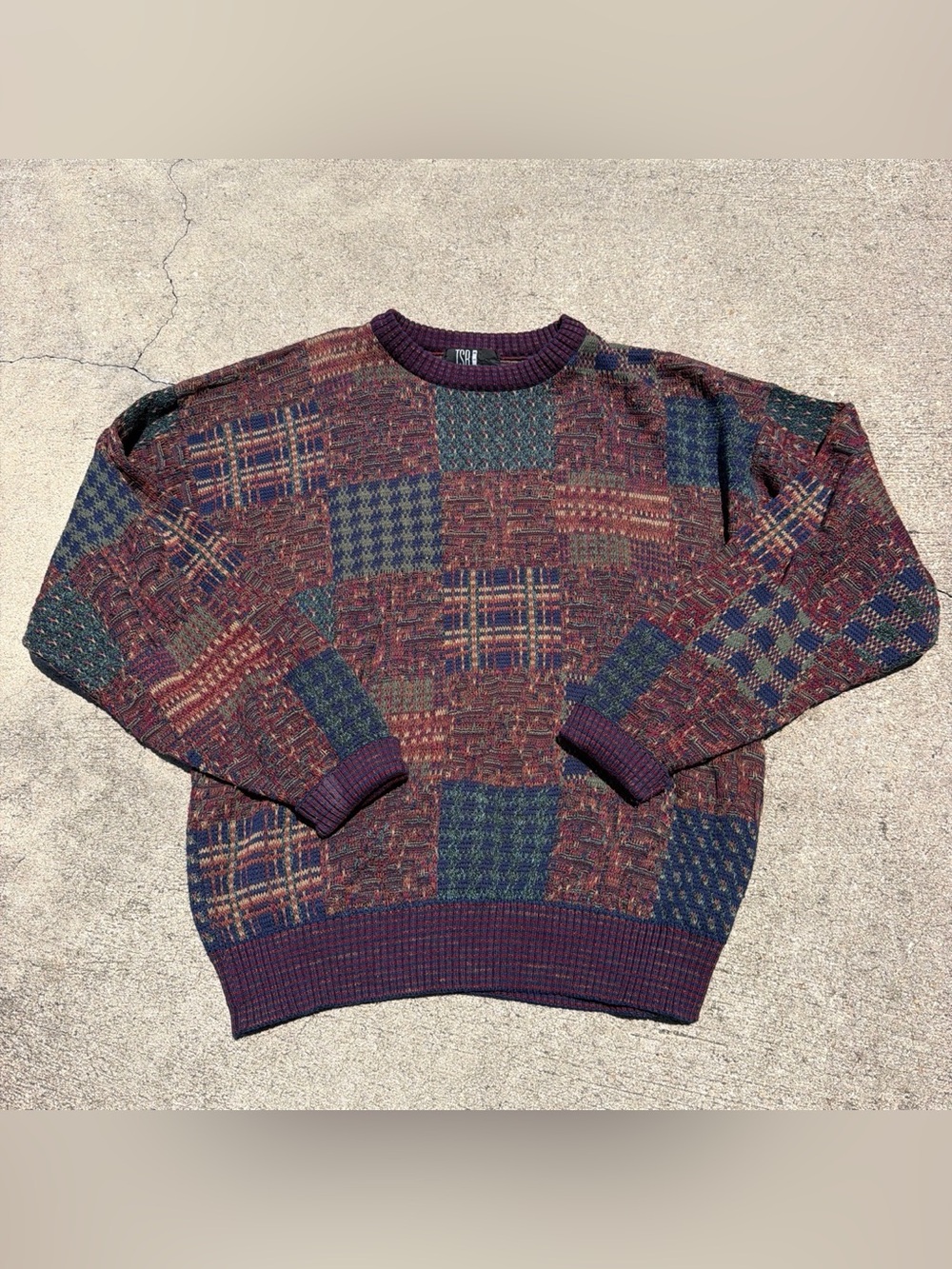 Multicolor  Crewneck Sweater